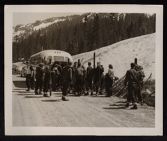 USS Saratoga ski party at Mt. Ranier (1945) 